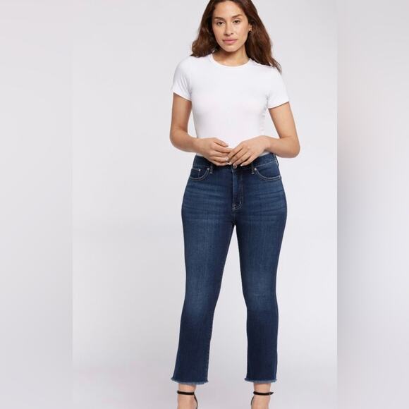 Seven 7 Women’s Jean SOHO High Rise Straight Denim 8 Distressed Hayden Stretch - Picture 4 of 12